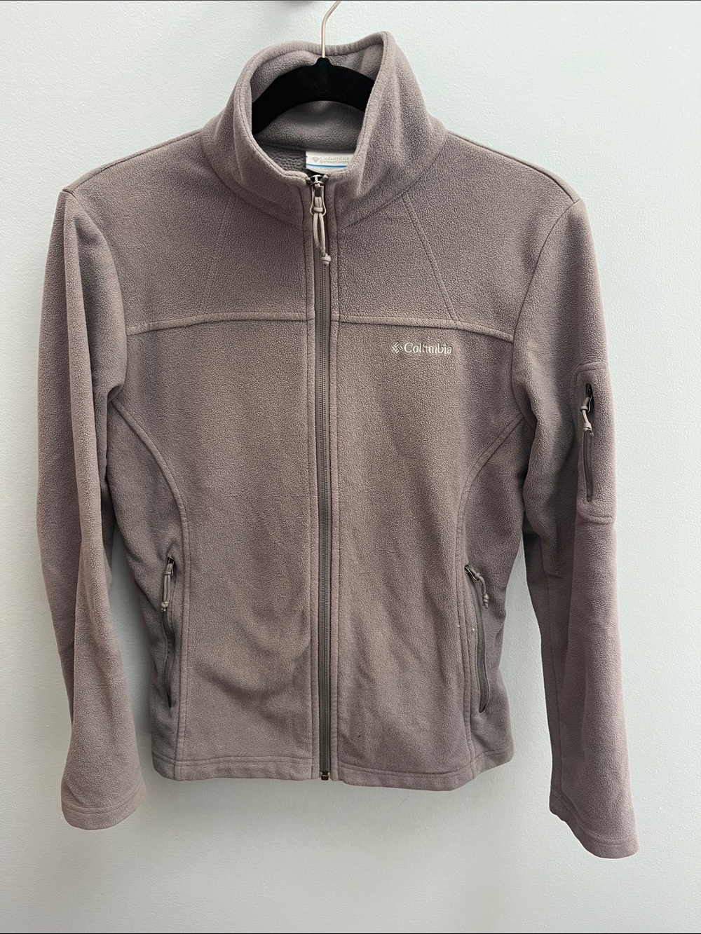 Columbia Gray Full-Zip Fleece Jacket
